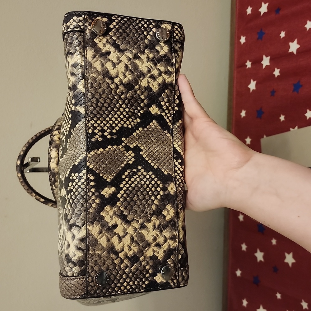 Euc Michael Kors Python Satchel - image 5